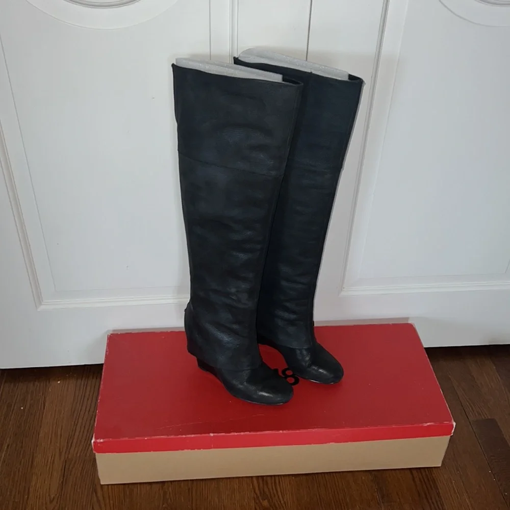 5/48 Penelope Leather Over The Knee Boot 38 - Picture 5 of 9
